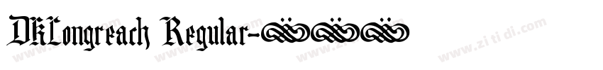 DKLongreach Regular字体转换